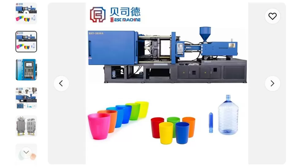 100 Tons Plastic Container Injection Molding Machine